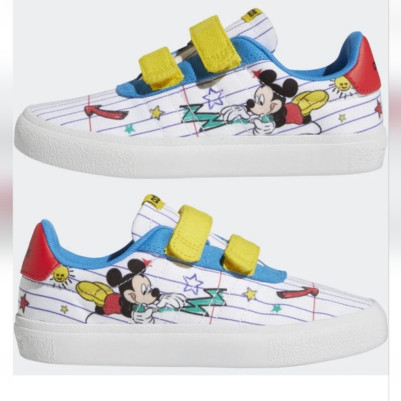 Adidas Boy Vulc Raid3r Mickey Shoe - Picture 2 of 9